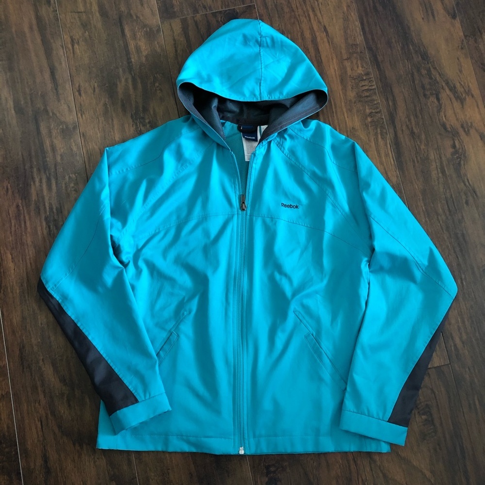 Reebok Turquoise Lightweight Zip Track Jacket Womens